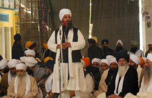 Meeting of Nanakshahi Calendar 2015 Sant Baba Amir Singh ji  (1)