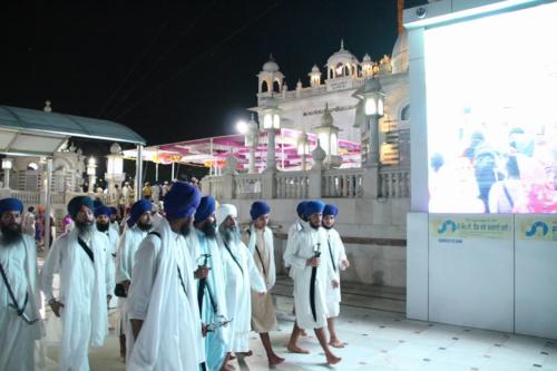 Takhat Sachkhand Sri Hazoor Sahib, Vikhe Darshan karde hoye Sant Baba Amir Singh ji Mukhi Jawaddi Taksal (4)