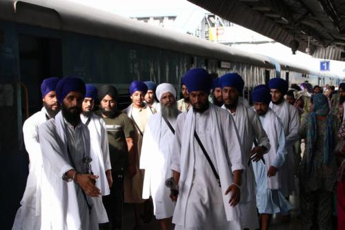 Takhat Sachkhand Sri Hazoor Sahib, Vikhe Darshan karde hoye Sant Baba Amir Singh ji Mukhi Jawaddi Taksal (7)